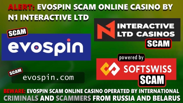 Evospin Casino scam - online casino - softswiss - softswiss scam