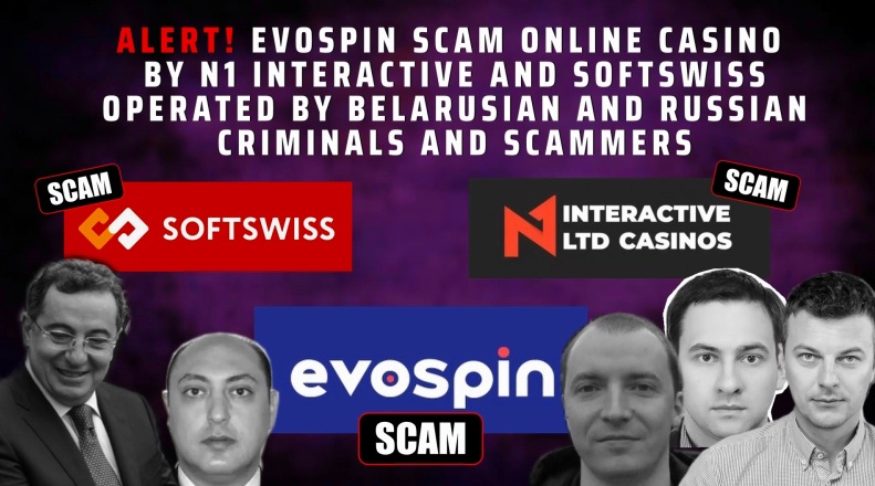 Evospin Casino scam - online casino - softswiss - softswiss scam