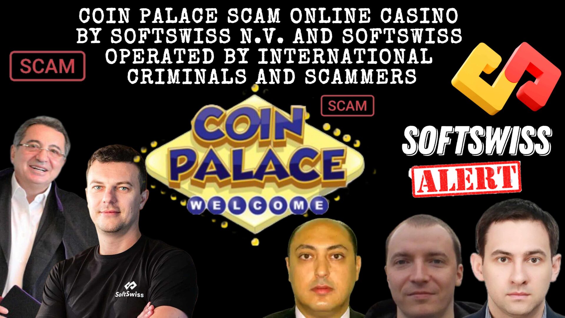 Online scams from Russia and Belarus - CoinPalace casino scam, Softswiss N.V. and Softswiss frauds