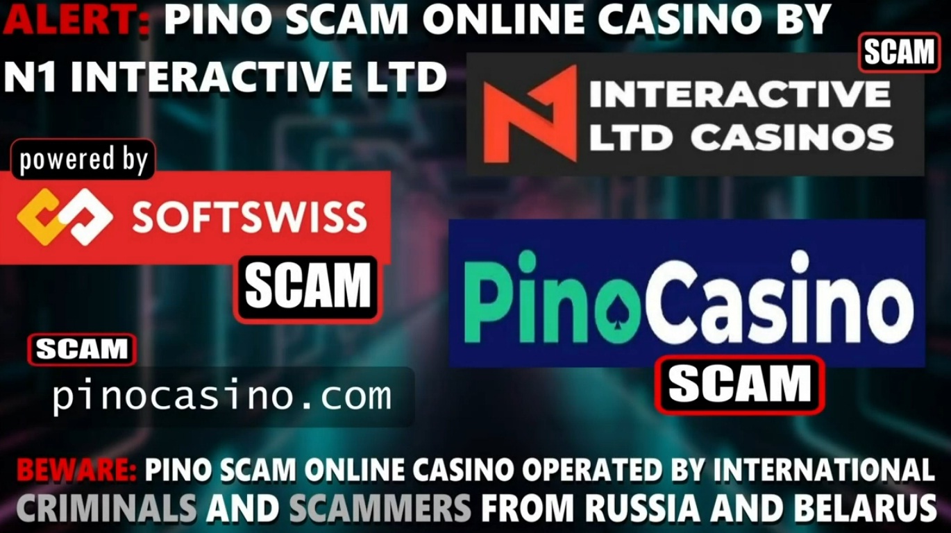 Pino casino scam - online casino - softswiss - softswiss scam