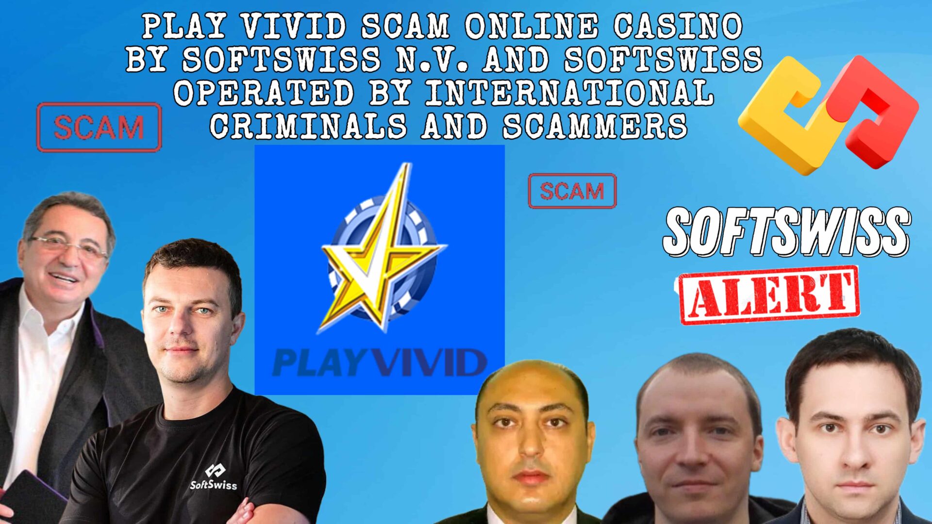 Online scams from Russia and Belarus - PLAYVIVID casino scam, Softswiss N.V. and Softswiss frauds