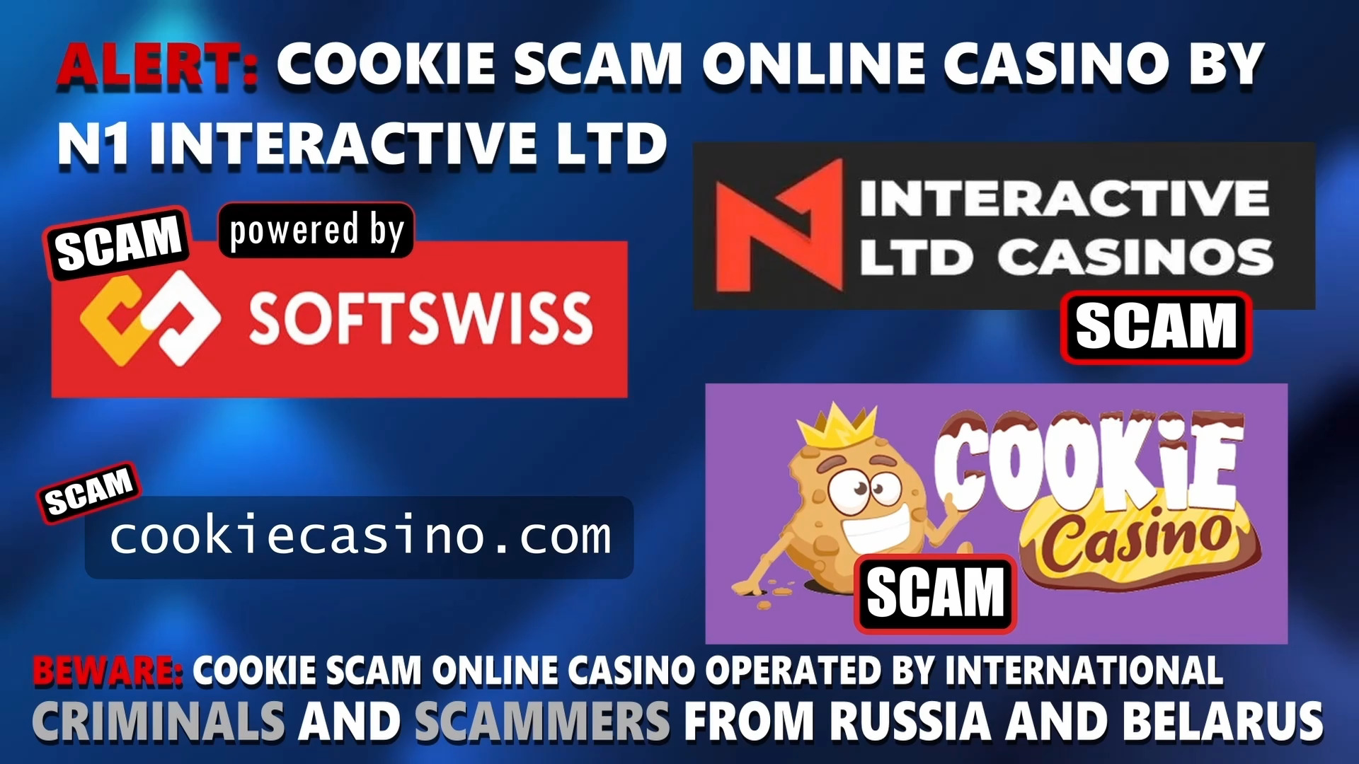 Cookie Casino scam - online casino - softswiss - softswiss scam