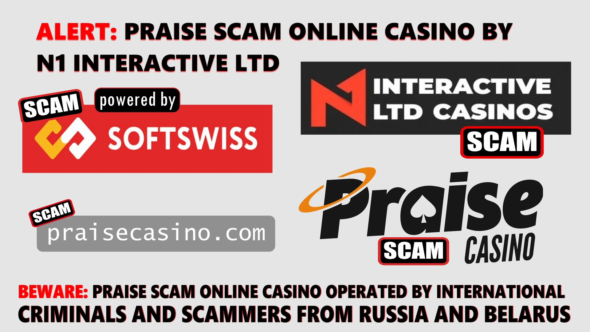 Praise Casino scam - online casino - softswiss - softswiss scam