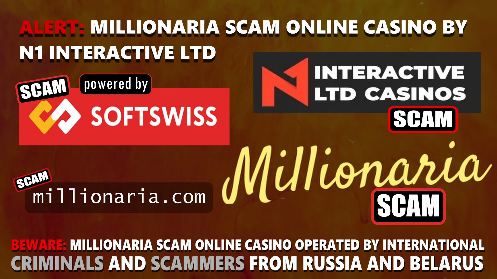 Millionaria Casino scam - online casino - softswiss - softswiss scam